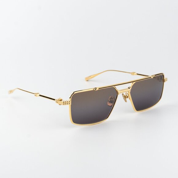 Valentino Women Sunglasses Gold Brown Gradient Mirror Pilot V-SEI VLS 111B 58 - Picture 1 of 14